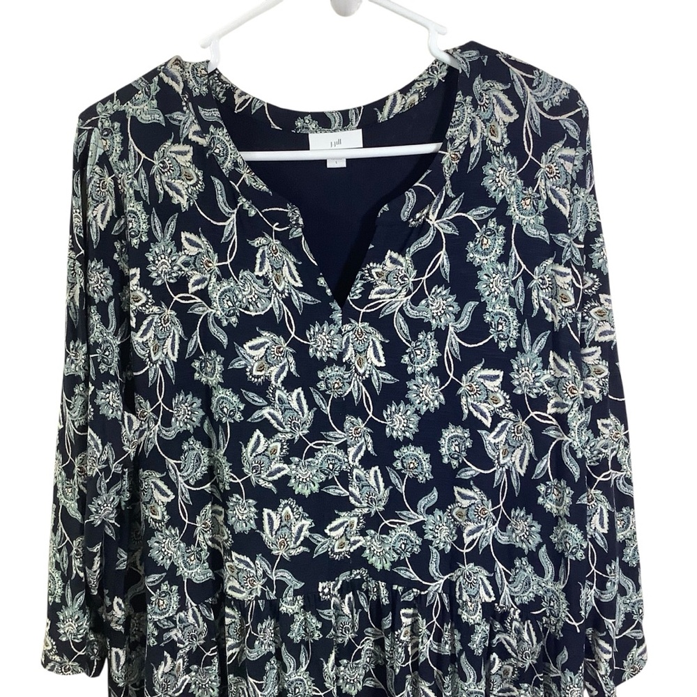 J.jill Floral Women's Floral Print Midi Dress - Picture 2 of 9